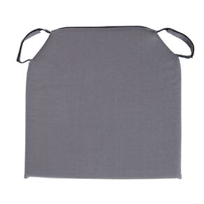 Living & Co Chair Pad Cotton/Foam with Handle Grey Mid 40cm x 40cm