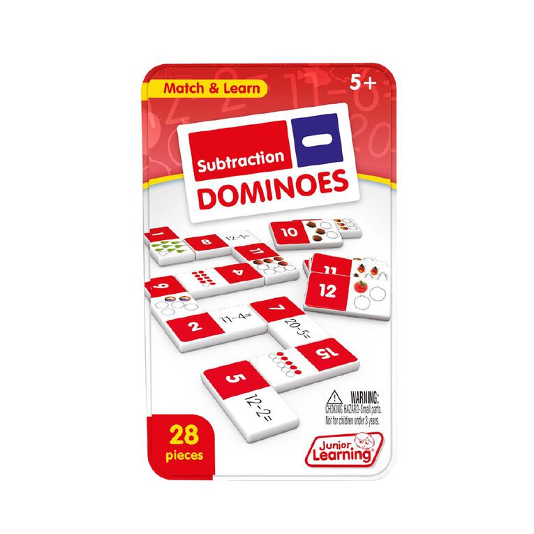 Junior Learning Subtraction Dominoes, , hi-res