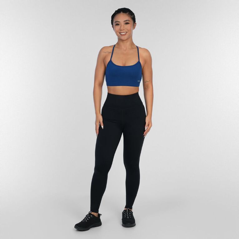 Active Intent Women's Thin Strap Crop Top, Blue Dark, hi-res