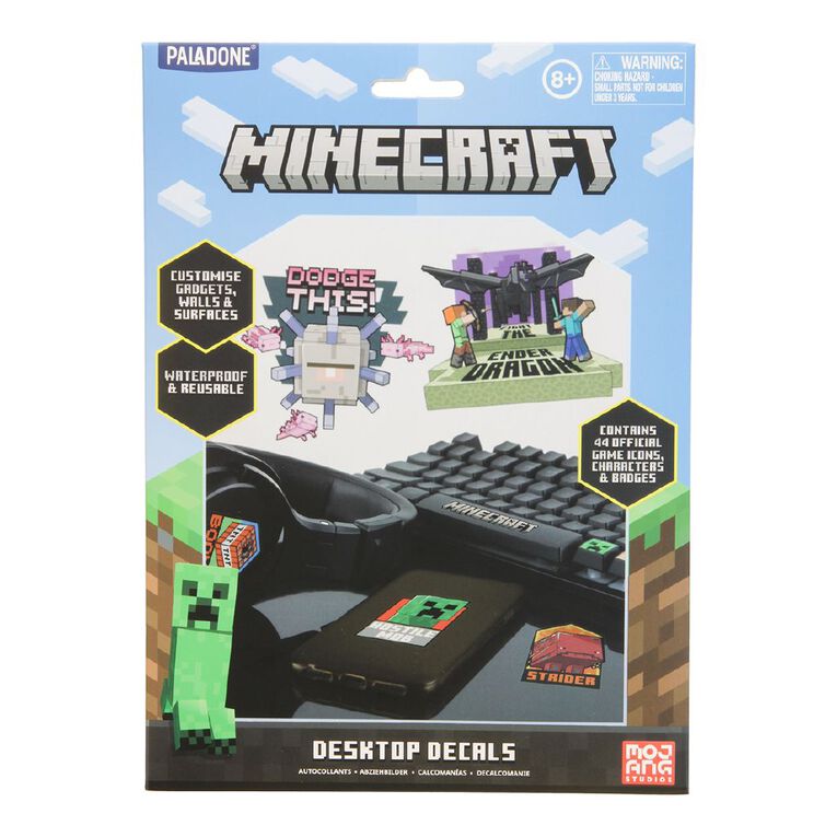 Paladone Minecraft Desktop Decals The Warehouse