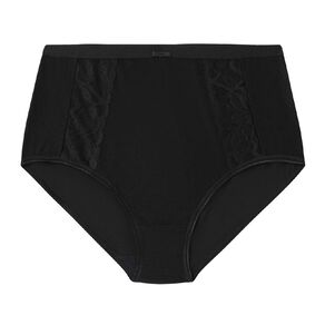 H&H Women's Jacquard And Lace Full Briefs