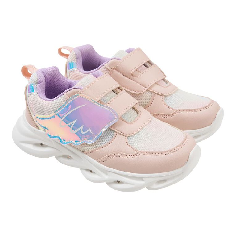 Young Original Senior Kids' Fairy Light Up Trainers Pink Light | The ...