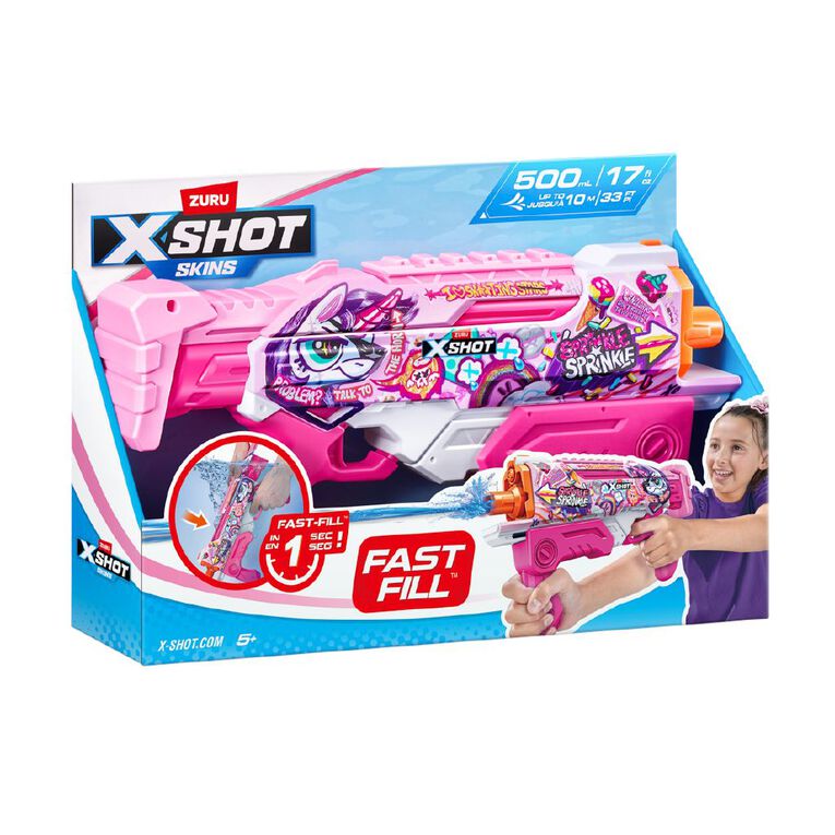 Zuru X-Shot Water-Fast Fill Skins-Hyperload Pink Party, , hi-res