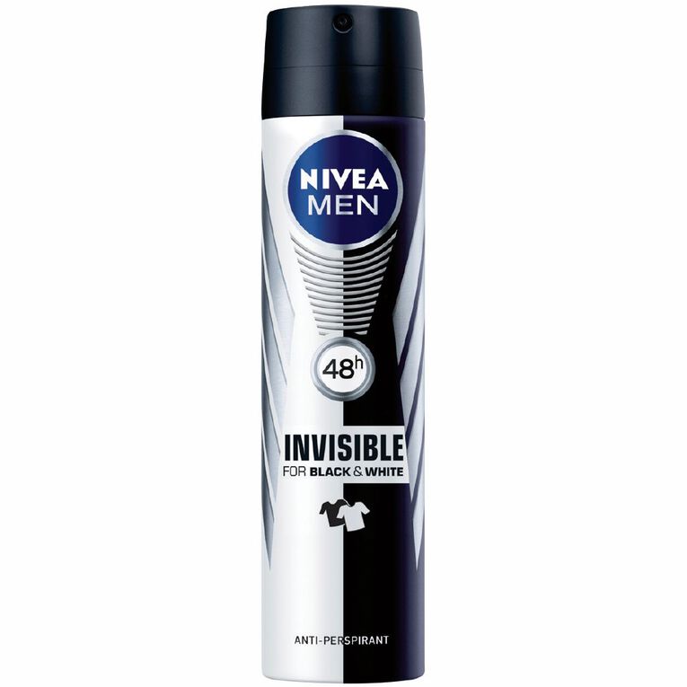 Nivea For Men Deodorant Invisible Aero Black/White 250ml, , hi-res
