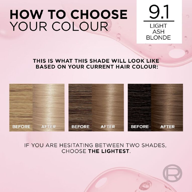 L'Oreal Paris Excellence Creme Hair Colour Light Ash Blonde 9.1, , hi-res