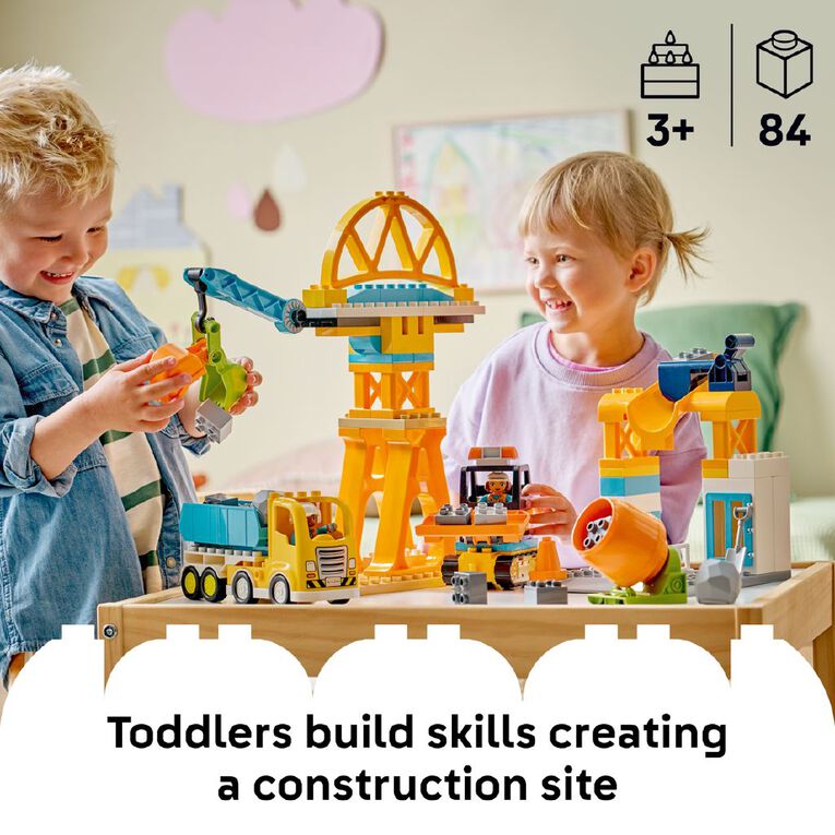 LEGO DUPLO 3 in 1 Construction Site and Vehicles 10476, , hi-res