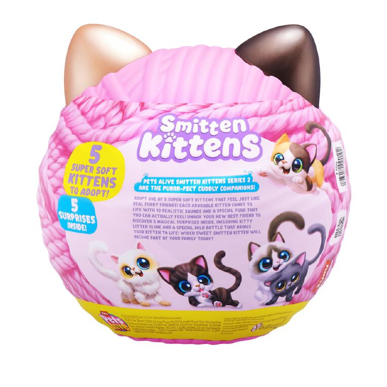 Zuru Pets Alive Smitten Kittens Interactive Plush Series 2, , hi-res
