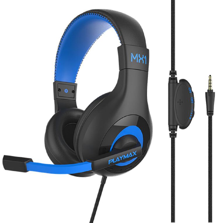 Playmax MX1 Universal Headset Black & Blue, , hi-res