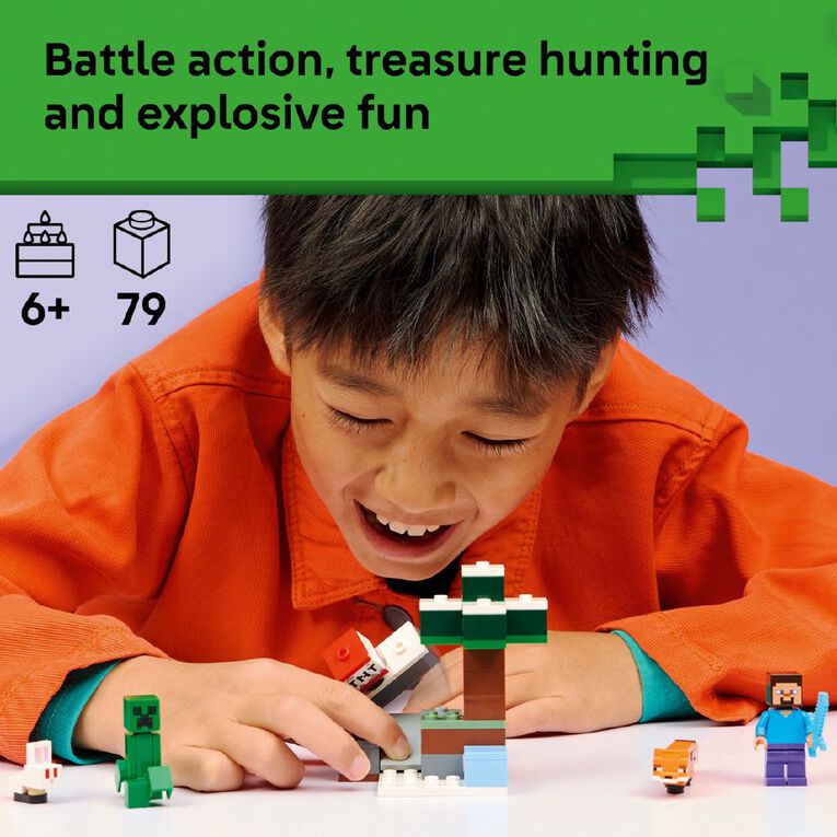 LEGO Minecraft Steve's Taiga Adventure 21583, , hi-res