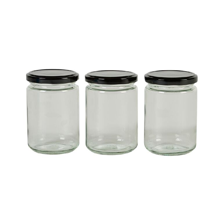 Living & Co L&C Glass Jar 300ml 3P, , hi-res