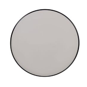 Living & Co Round Aluminum Frame Mirror Black