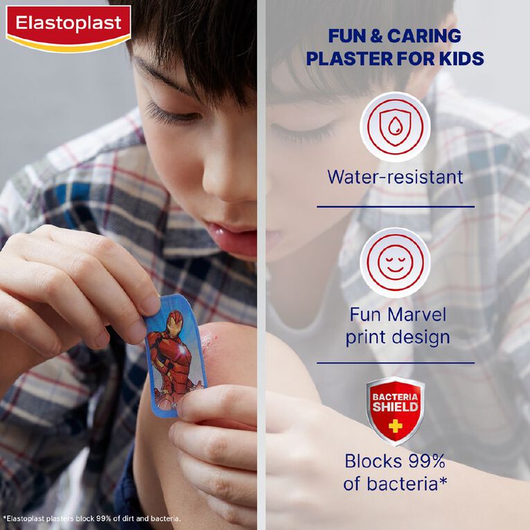 Elastoplast Marvel Plasters 20 Pack, , hi-res