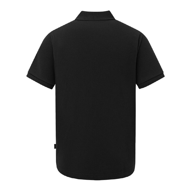 H&H Men's Pique Polo, Black, hi-res
