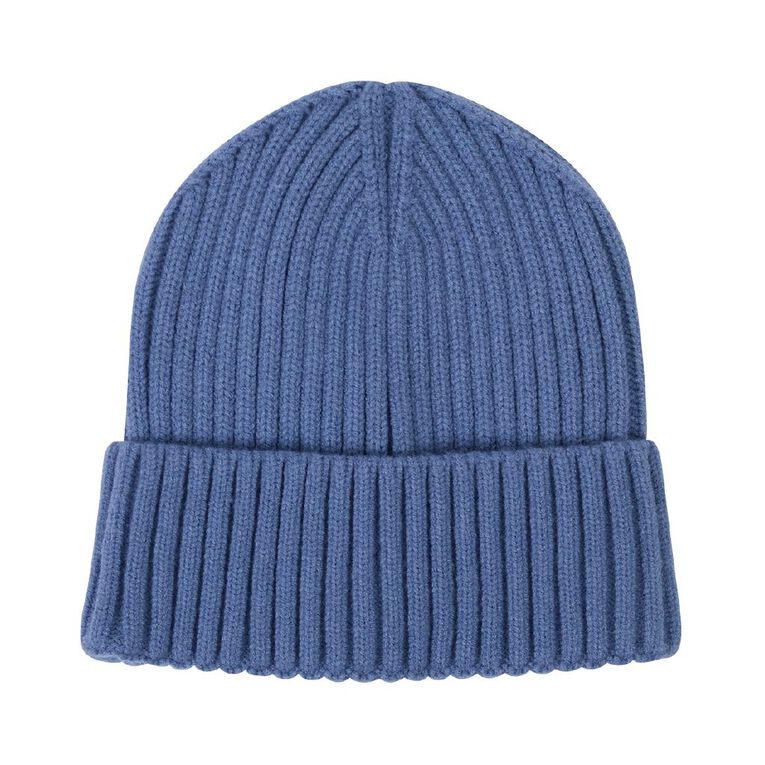 Young Original Kids' Supersoft Rib Beanie, Blue Dark, hi-res