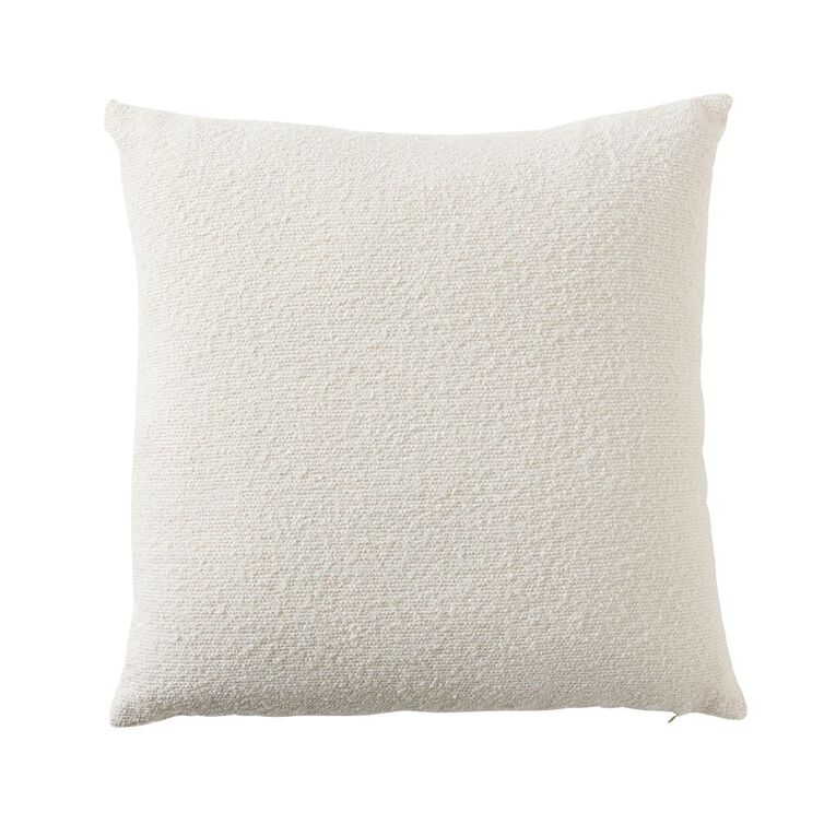 Living & Co Cushion Boucle Natural 45cm x 45cm, , hi-res