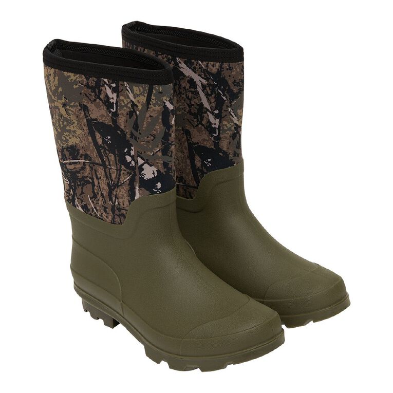 Back Country Men's Neoprene Gumboots, Khaki, hi-res