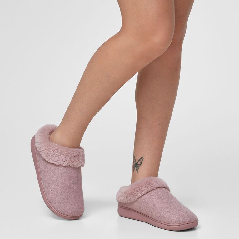 H&H Women's Recycled Memory Slippers, Pink Dark, hi-res