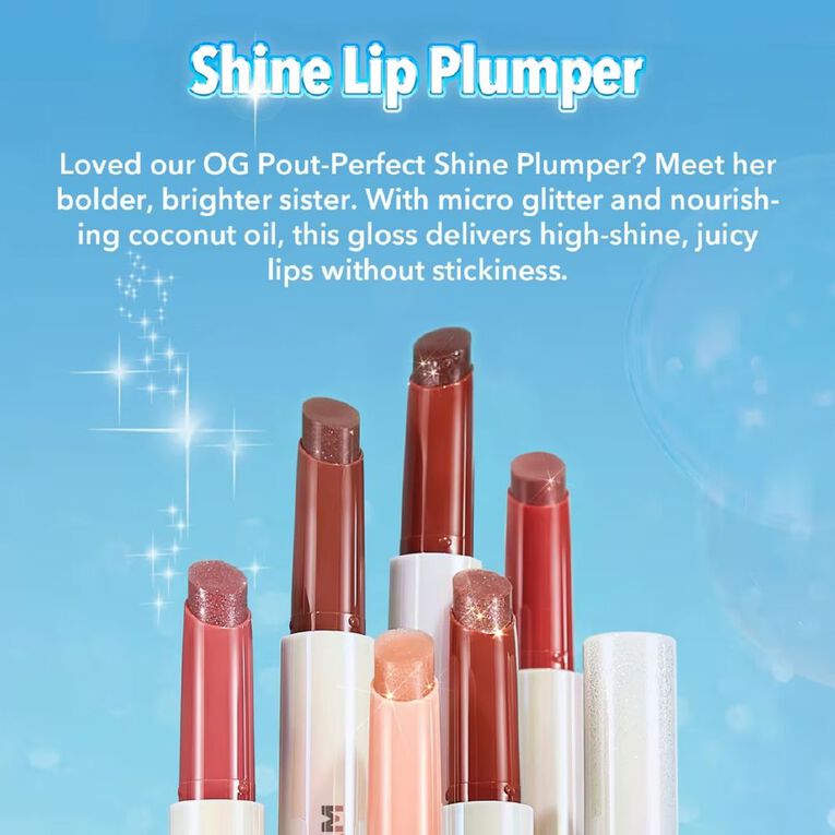 Sheglam Pout Perfect Shimmer Lip Plumper Sepia Kiss 2g, , hi-res