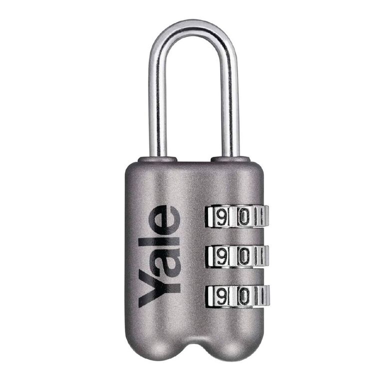 Yale Travel Padlock 3 Wheel Combination 23mm, , hi-res