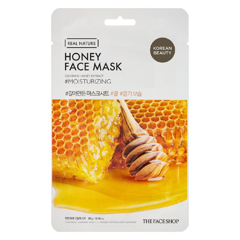 The Face Shop Real Nature Honey Face Mask 20g, , hi-res
