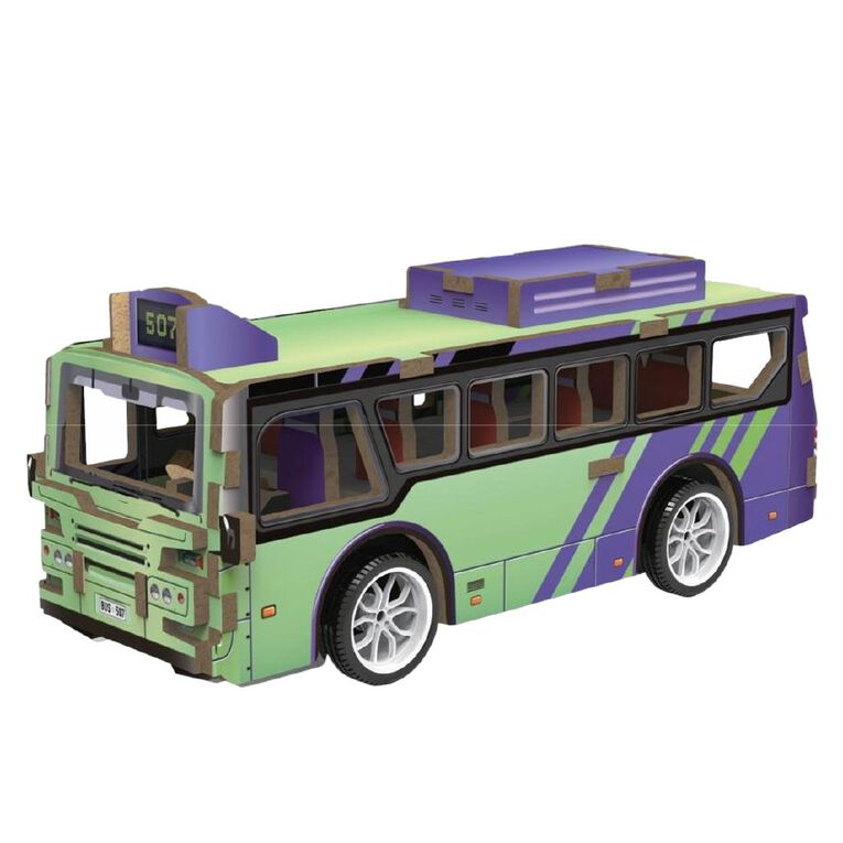 Play Studio 3D Wooden Mini Vehicle Assorted, , hi-res