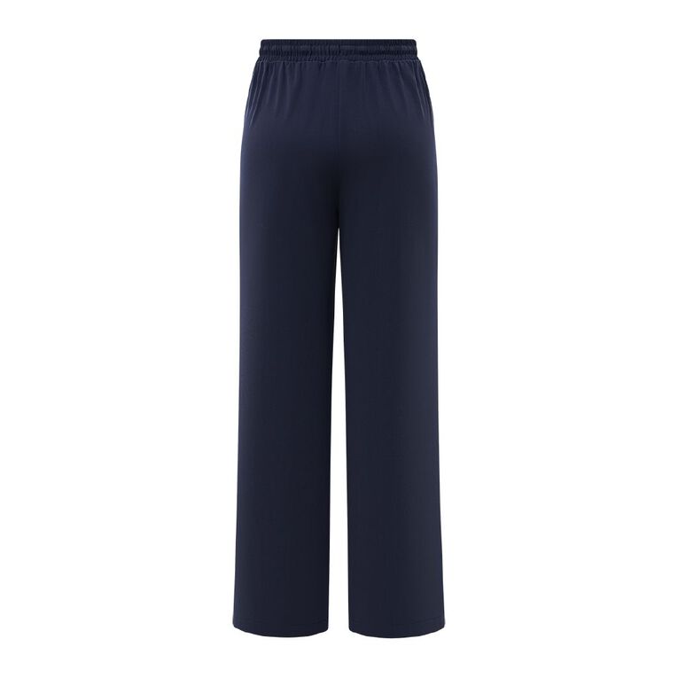 H&H Women's Pintuck Straight Work Pants, Navy, hi-res