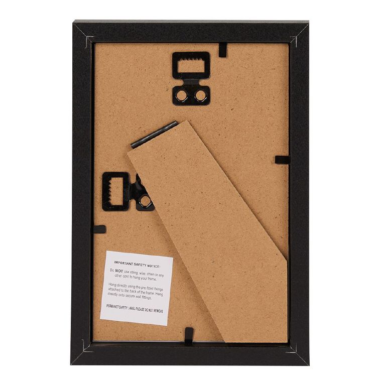 Living & Co Everyday Standard Photo Frame Black 4in x 6in, , hi-res