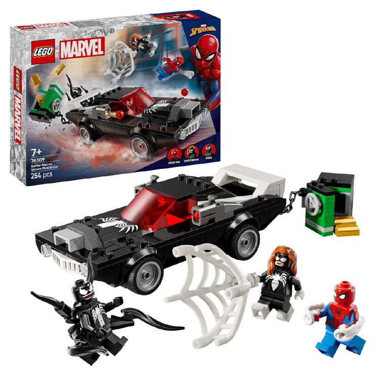 LEGO Marvel Super Heroes Spider-Man vs. Venom Muscle Car 76309, , hi-res