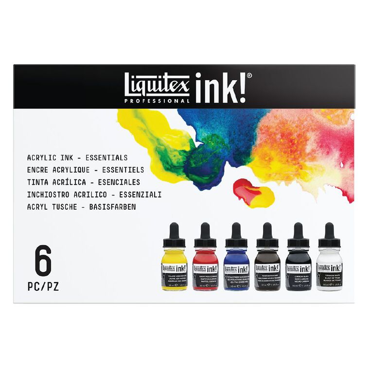 Liquitex Ink 6 x 30ml Set Classic Multi-Coloured, , hi-res
