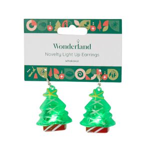Wonderland Novelty Christmas Light Up Earrings Assorted