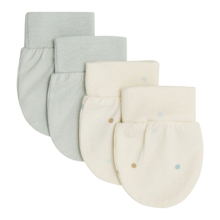 Young Original Babys' Mittens 2 Pack, Blue Light, hi-res