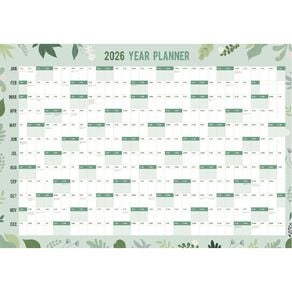 WS 2026 Wall Planner 1000mm x 700mm Green
