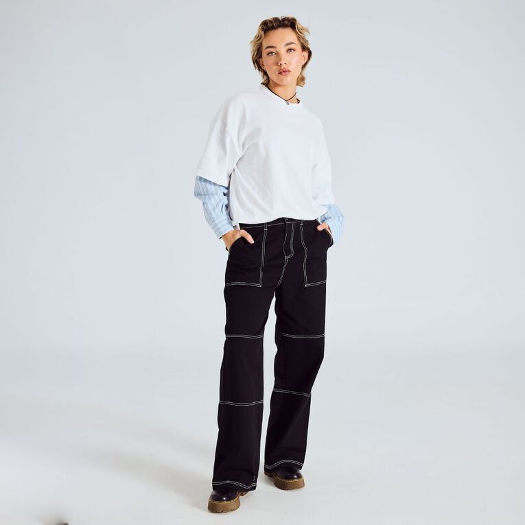 BRDRLESS Brdless Stevie Cargo Pants, Black, hi-res