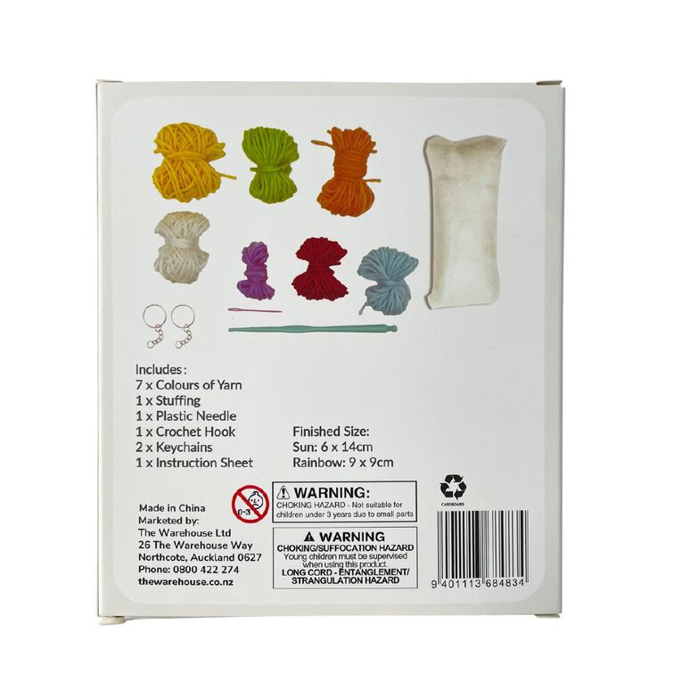 Uniti Craft Adults Crochet Kit Key Ring Sunshine, , hi-res