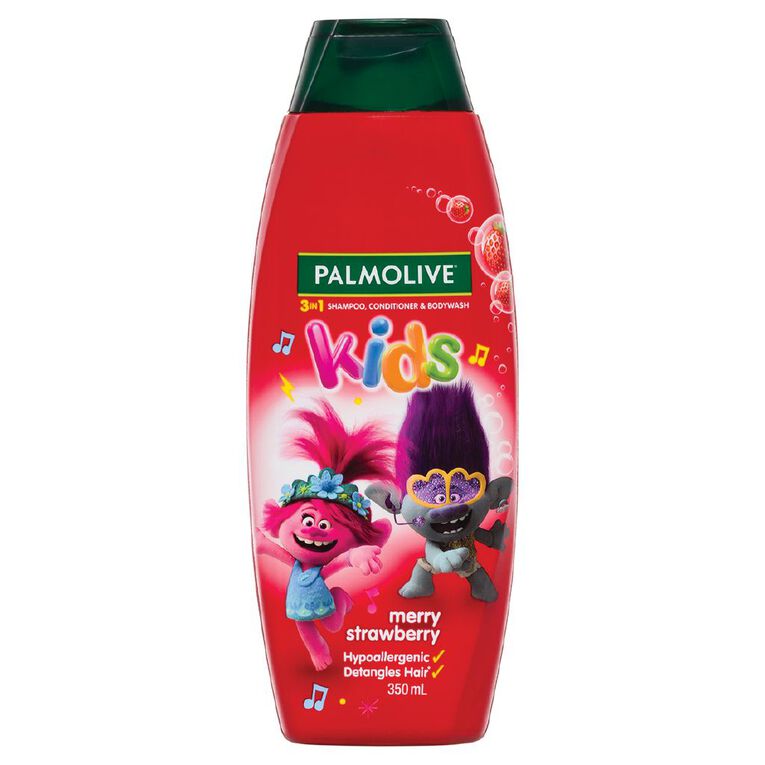 Palmolive Kids' 3-in-1 Merry Strawberry 350ml 350ml, , hi-res