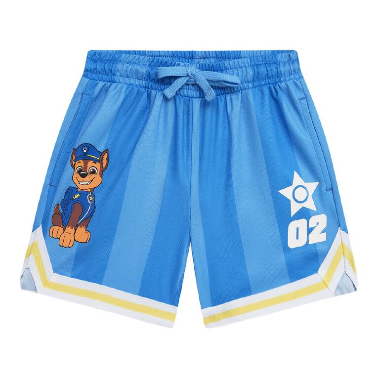 Paw Patrol Preschool Printed Mesh Shorts, Blue Mid, hi-res