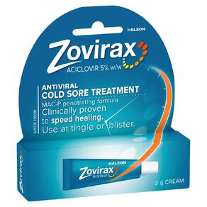 Zovirax Cold Sore Treatment Cream Tube