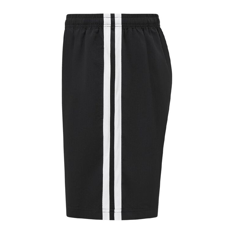 Active Intent Men's Stripe Detail Shorts, Black, hi-res