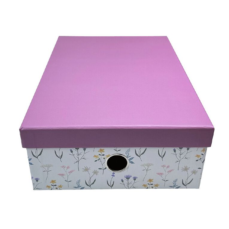 Uniti Stationery Country Calling Floral Storage Box A4, , hi-res