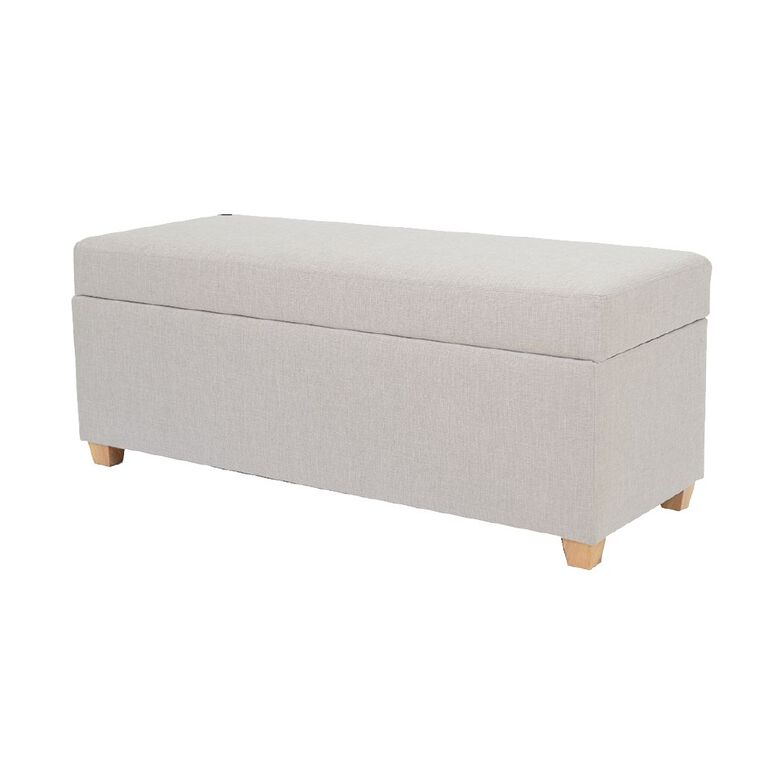 Living & Co Turner Storage Bench Grey, , hi-res