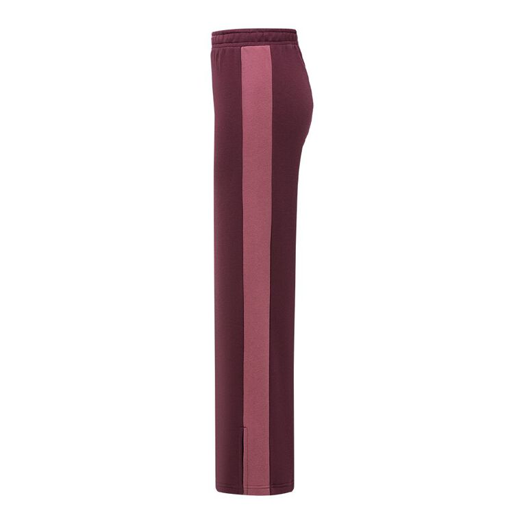 H&H Women's Wide Stripe Split Pants, Red Dark, hi-res