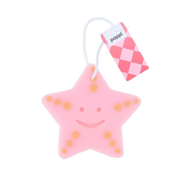 Poppi Kids' Bath Sponge Starfish, , hi-res