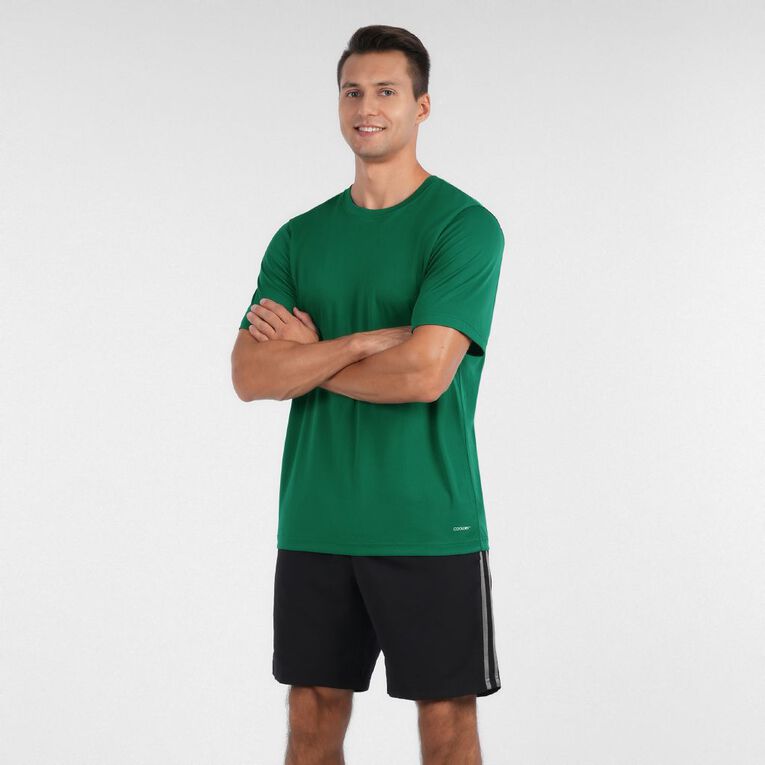 Active Intent Men s Cooldry Tee, Green Dark, hi-res