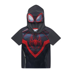 Spider-Man Short Sleeve Hoodie Mask Tee