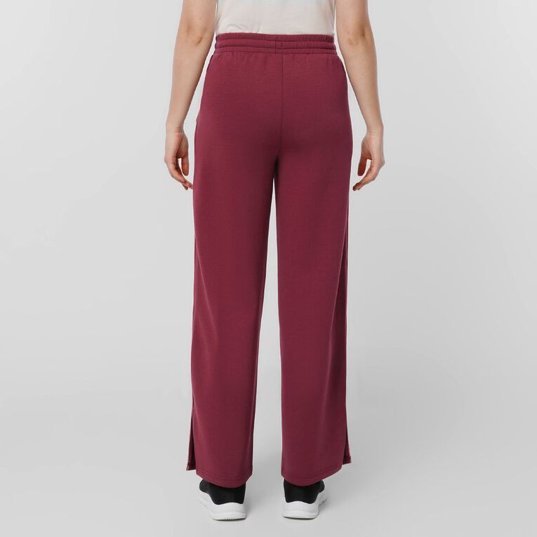 Active Intent Women's Scuba Wide Leg Pants, Red Dark, hi-res