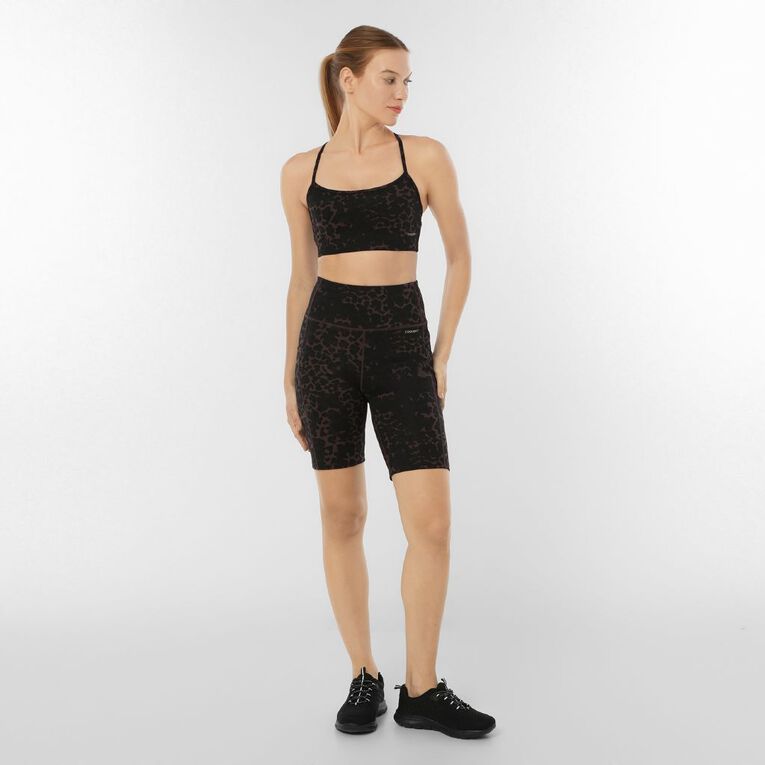 Active Intent Women's Active Thin Strap Crop, Brown Dark, hi-res