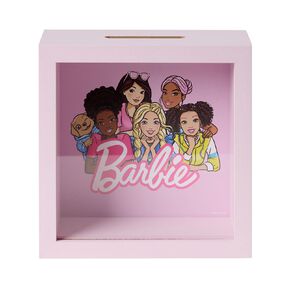Barbie Money Box with Window Pink