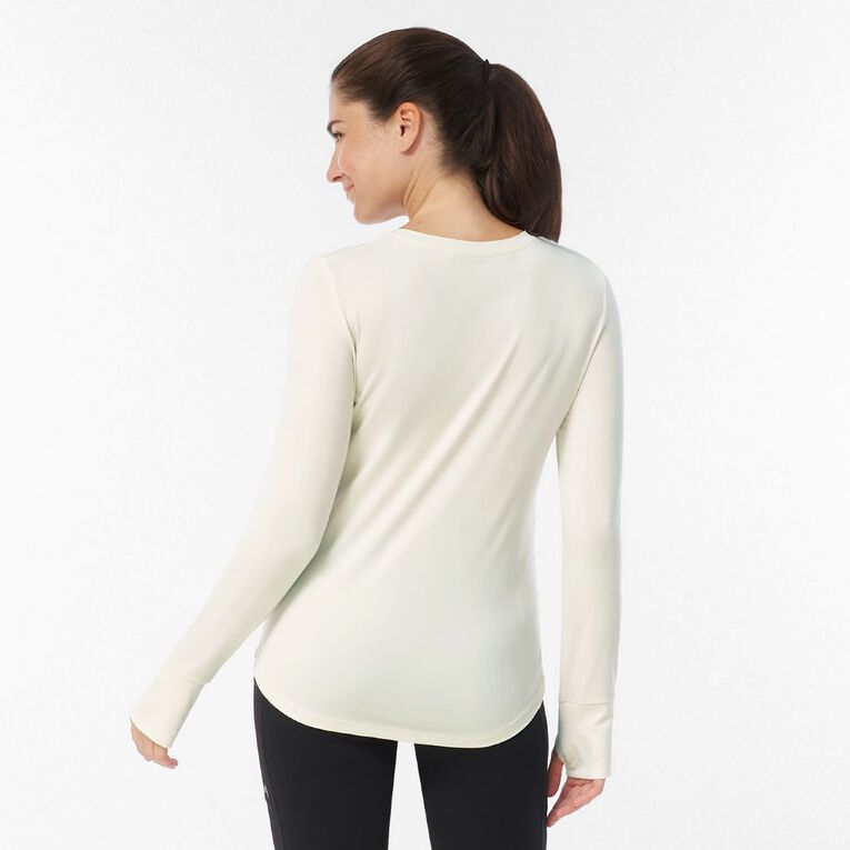 Active Intent Women's Active Longsleeve Tee, White, hi-res