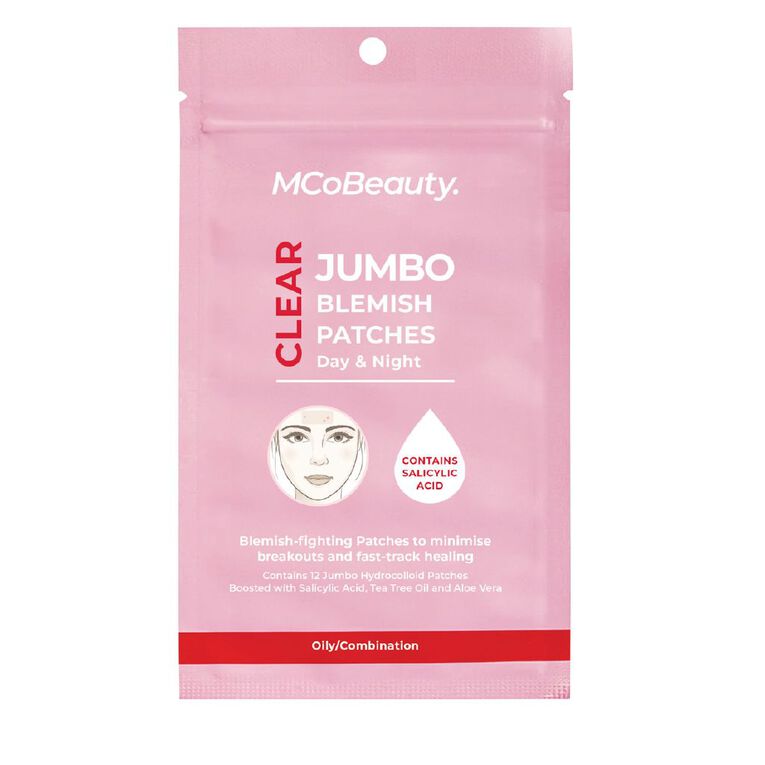 MCoBeauty Clear Jumbo Blemish Patches 12 Pack, , hi-res
