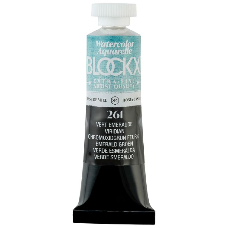 BLOCKX Watercolour Tube 15ml S4 261 Viridian, , hi-res